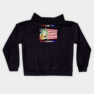 I Invoke the 1st Amendment Kids Hoodie